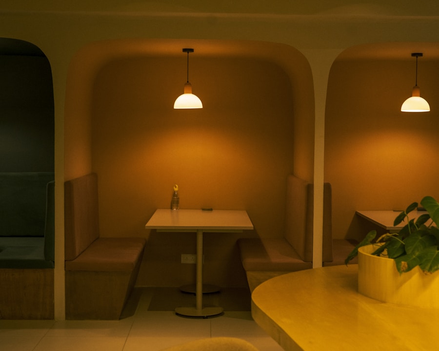 Warm, candlelit interior of Hawthorn Bistro